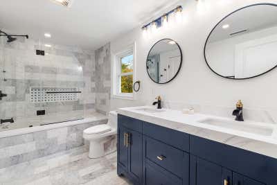  Coastal Bathroom. Bathroom Remodel by JC Robertson Designs.