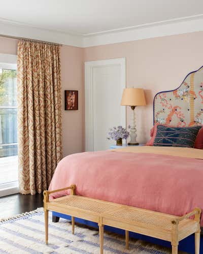  Hollywood Regency Bedroom. Greenwich Home by Evan Edward .