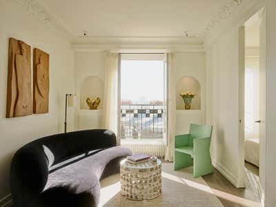  Mid-Century Modern Apartment Living Room. Zola by Corpus Studio.