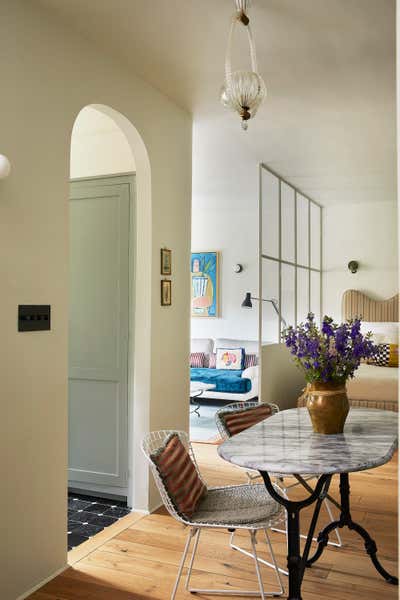  Bohemian Mediterranean Apartment Open Plan. West Village Studio by Ward and Gray.