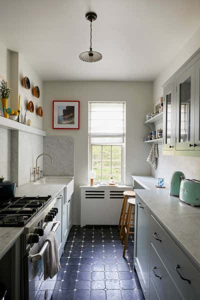  Eclectic Apartment Kitchen. West Village Studio by Ward and Gray.