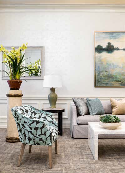  Transitional Traditional Healthcare Living Room. Surprising Seniors by Thomas Puckett Designs.