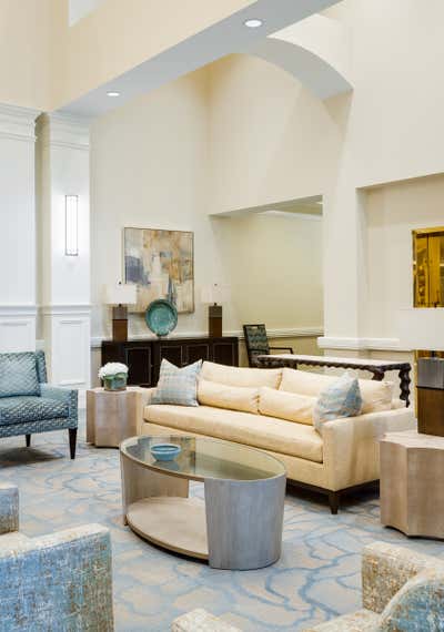  Transitional Healthcare Living Room. Surprising Seniors by Thomas Puckett Designs.
