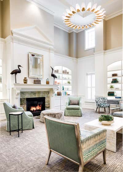  Transitional Traditional Healthcare Living Room. Surprising Seniors by Thomas Puckett Designs.