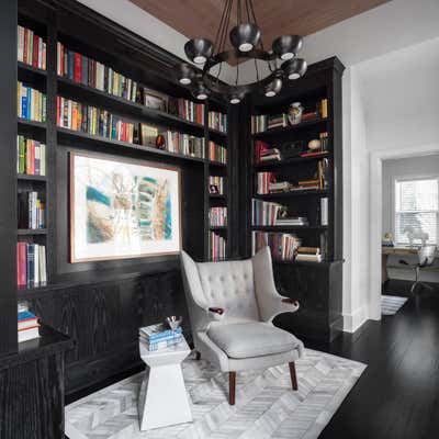  Transitional Beach House Office and Study. Further Lane by Thomas Puckett Designs.