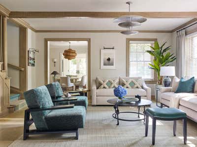  Transitional Beach House Living Room. Beach Blond Tudor by Thomas Puckett Designs.