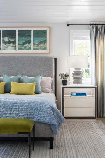  Organic Beach House Bedroom. Beach Blond Tudor by Thomas Puckett Designs.