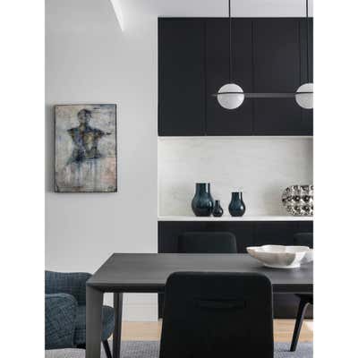  Modern Apartment Dining Room. Lean Luxury by Thomas Puckett Designs.