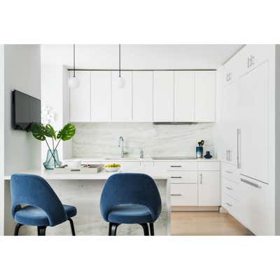  Contemporary Minimalist Apartment Kitchen. Lean Luxury by Thomas Puckett Designs.