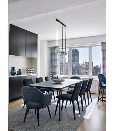  Minimalist Modern Apartment Dining Room. Lean Luxury by Thomas Puckett Designs.