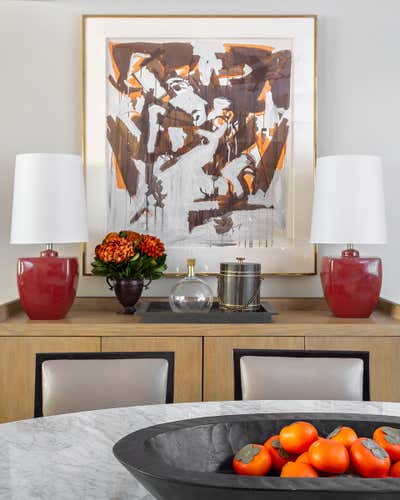  Transitional Dining Room. Neutral Territory by Thomas Puckett Designs.