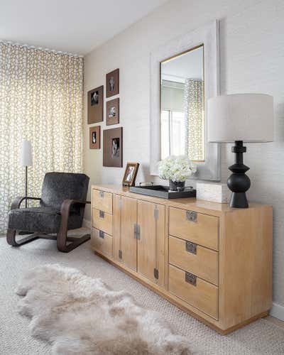  Mid-Century Modern Apartment Bedroom. Neutral Territory by Thomas Puckett Designs.