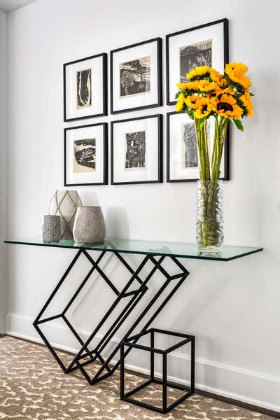  Eclectic Apartment Entry and Hall. Mumbai to Manhattan by Thomas Puckett Designs.