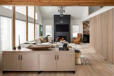  Modern Transitional Country House Living Room. Kawartha Lake House by Sheree Stuart Design.