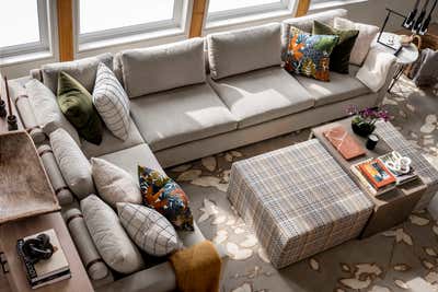  Contemporary Transitional Living Room. Kawartha Lake House by Sheree Stuart Design.