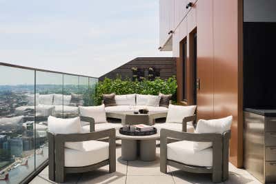 Modern Patio and Deck. Quay Towers by LH.Designs.