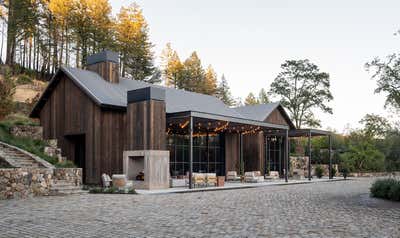  Organic Western Restaurant Exterior. Mayacamas Vineyard by Roric Tobin Designs.