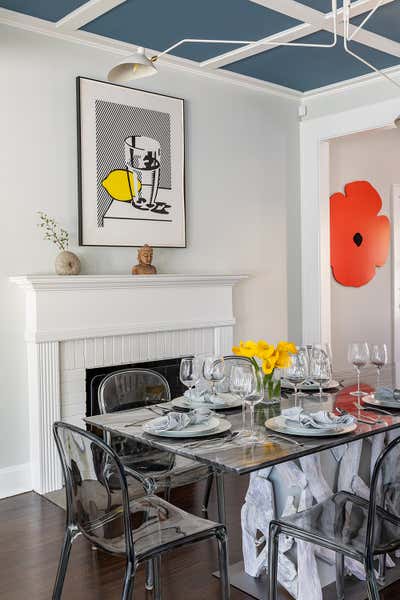  Eclectic Vacation Home Dining Room. Greenport Residence  by Roric Tobin Designs.