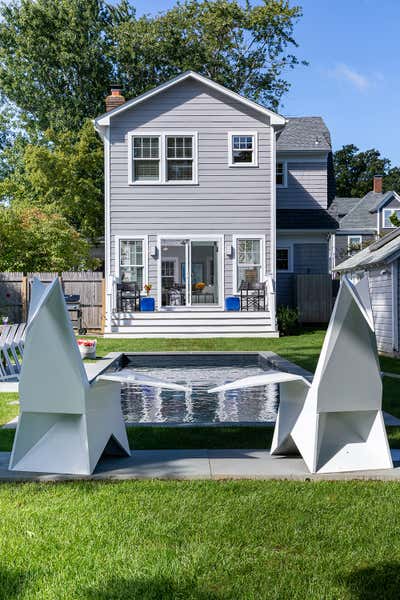  Cottage Eclectic Vacation Home Exterior. Greenport Residence  by Roric Tobin Designs.