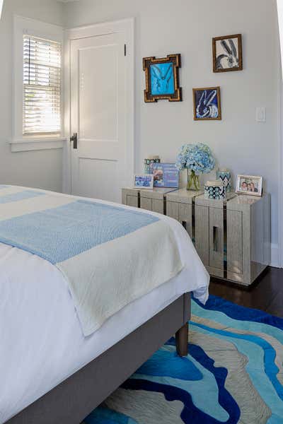  Coastal Vacation Home Bedroom. Greenport Residence  by Roric Tobin Designs.