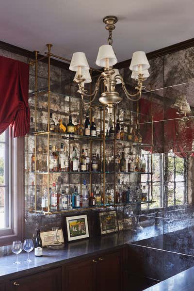  Eclectic Bar and Game Room. Traveler's Estate by Peter Dunham Design.
