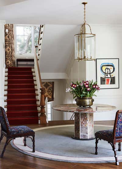  Eclectic Entry and Hall. Traveler's Estate by Peter Dunham Design.