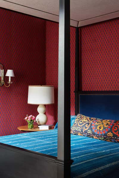 Eclectic Bedroom. Traveler's Estate by Peter Dunham Design.