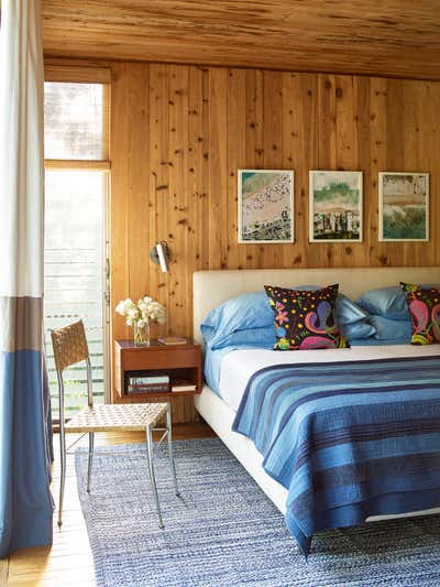Coastal Bedroom. Fire Island Pines by Peter Dunham Design.