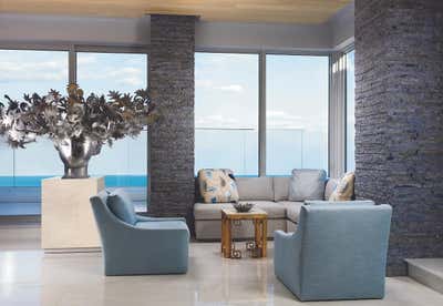  Contemporary Transitional Living Room. Miami Penthouse by Roric Tobin Designs.