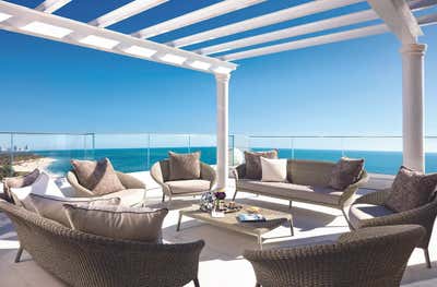  Contemporary Transitional Apartment Patio and Deck. Miami Penthouse by Roric Tobin Designs.