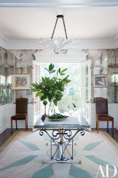  Eclectic Entry and Hall. Beverly Hills Producer by Peter Dunham Design.