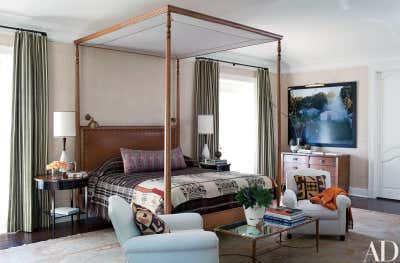  Eclectic Bedroom. Beverly Hills Producer by Peter Dunham Design.
