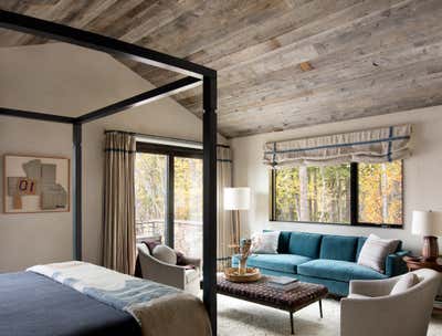  Country Bedroom.  Montana Lake House by Peter Dunham Design.