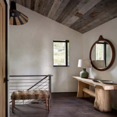 Country Entry and Hall.  Montana Lake House by Peter Dunham Design.