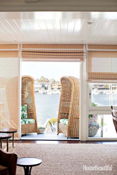 Beach Style Patio and Deck. Newport Beach by Peter Dunham Design.
