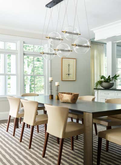 Contemporary Dining Room. Weston in the Woods by LTK Interiors.