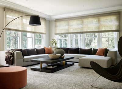  Contemporary Transitional Living Room. Weston in the Woods by LTK Interiors.