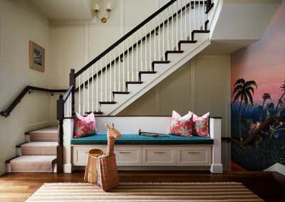  Transitional Family Home Entry and Hall. Victorian Eclectic by LTK Interiors.