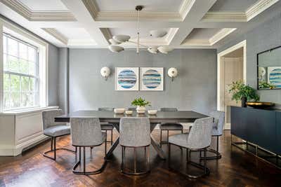 Modern Apartment Dining Room. East End Avenue  by Torus Interiors.