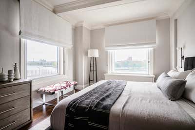  Modern Minimalist Apartment Bedroom. East End Avenue  by Torus Interiors.
