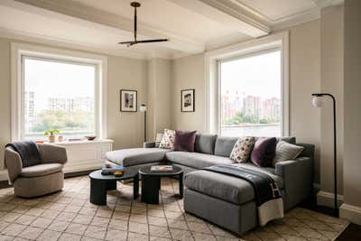  Modern Minimalist Living Room. East End Avenue  by Torus Interiors.