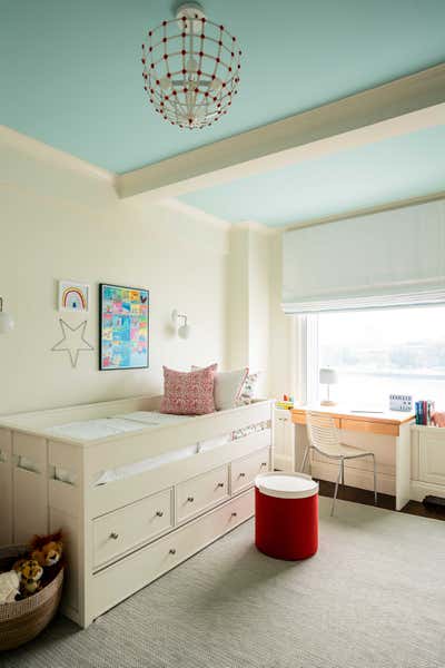  Modern Minimalist Apartment Children's Room. East End Avenue  by Torus Interiors.