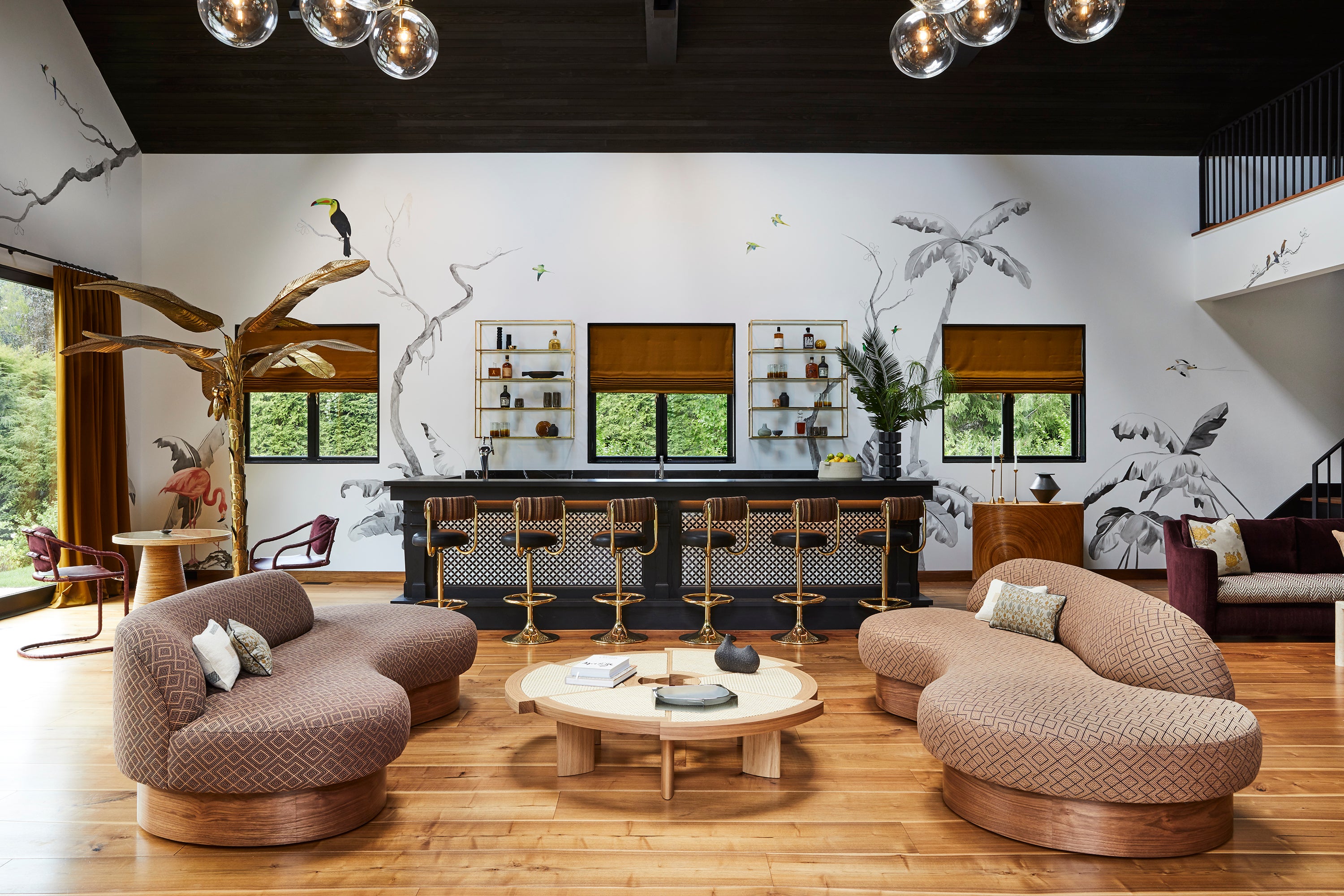 Contemporary Bar and Game Room