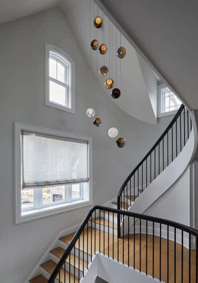  Contemporary Family Home Entry and Hall. Westchester River Front by Jessica Gething Design.