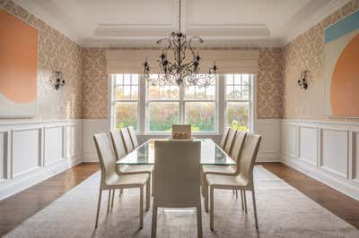  Beach Style Dining Room. Home Staging in the Hamptons by Iconic Modern.