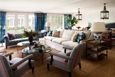  Eclectic Living Room. Brentwood by Peter Dunham Design.