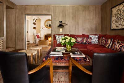  Eclectic Living Room. Brentwood by Peter Dunham Design.