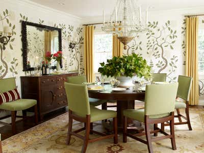 Eclectic Dining Room. Brentwood by Peter Dunham Design.