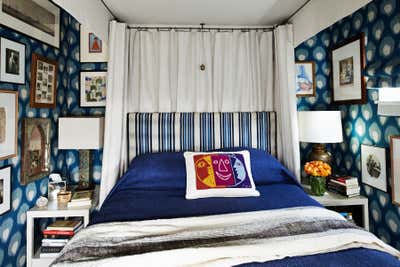 Eclectic Bedroom. WeHo Bungalow by Peter Dunham Design.