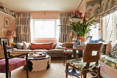  Eclectic Living Room. WeHo Bungalow by Peter Dunham Design.